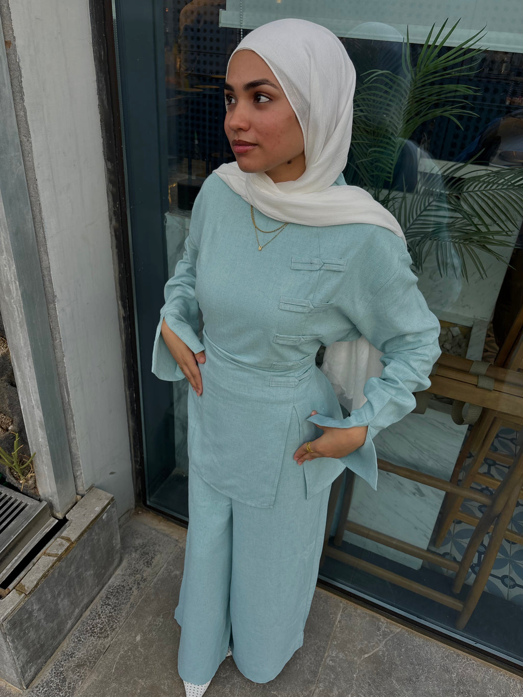 NOVA SUIT - DUSTY BLUE