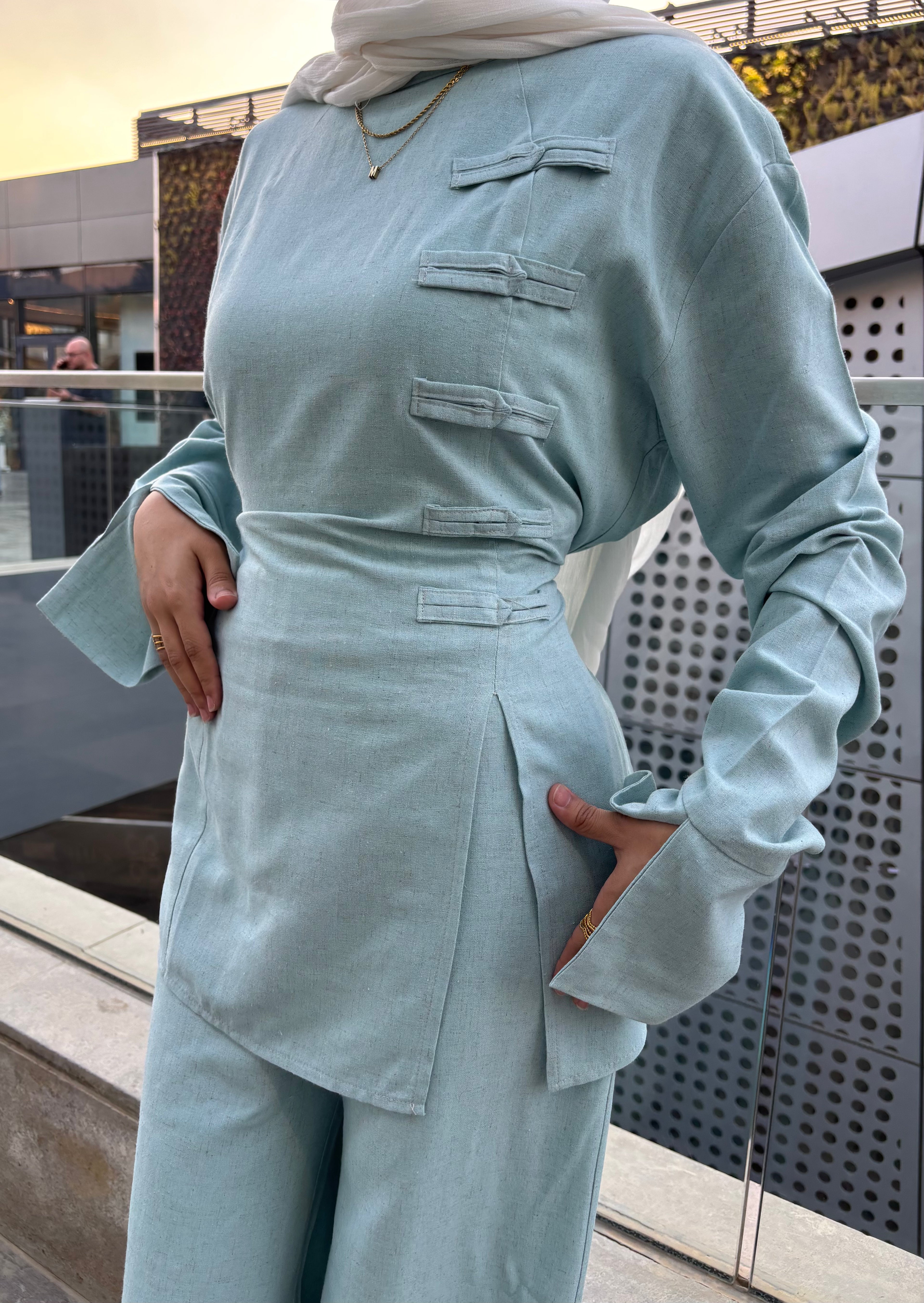 NOVA SUIT - DUSTY BLUE