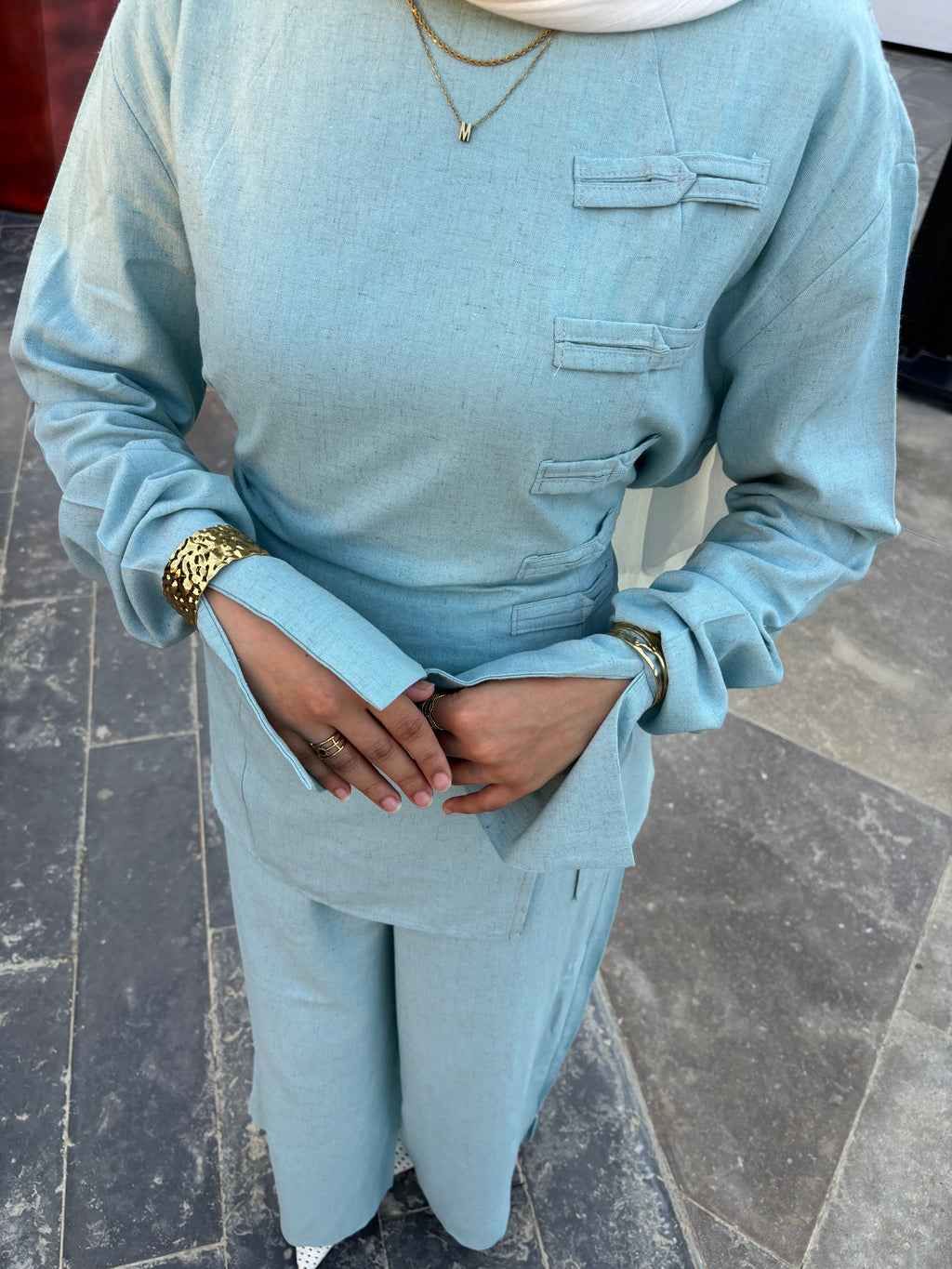 NOVA SUIT - DUSTY BLUE